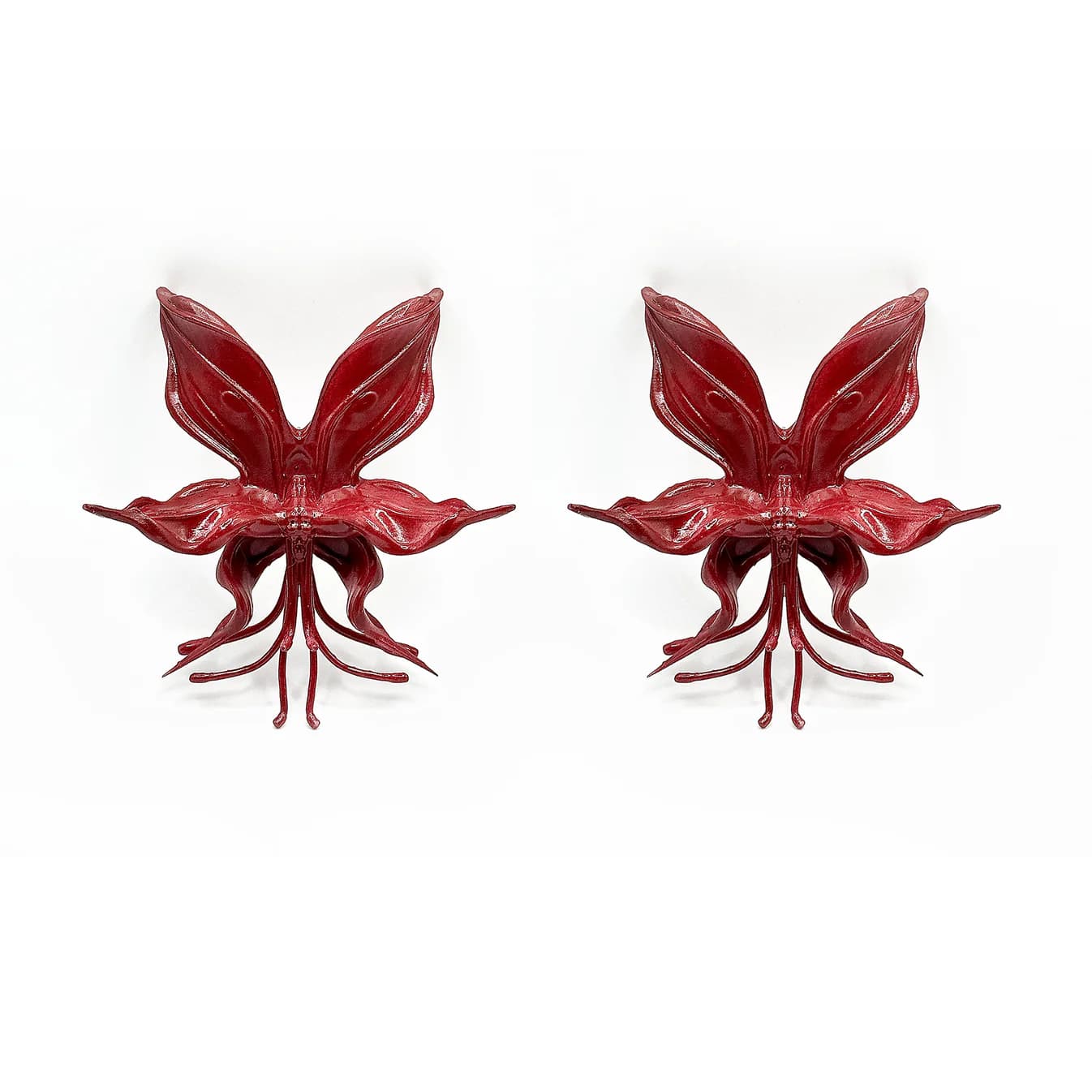 Burning Bloom Orchid Whispers Earrings